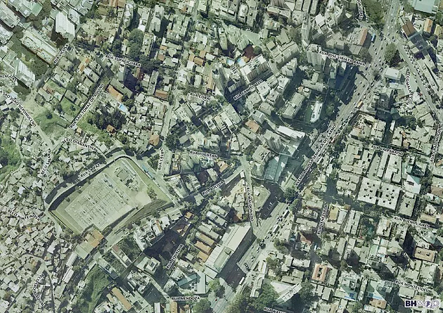 Exemplo de imagem aerofotogramétrica adotada na atualização da base de dados cadastrais (FONTE: BHMap - www.bhmap.pbh.gov.br)